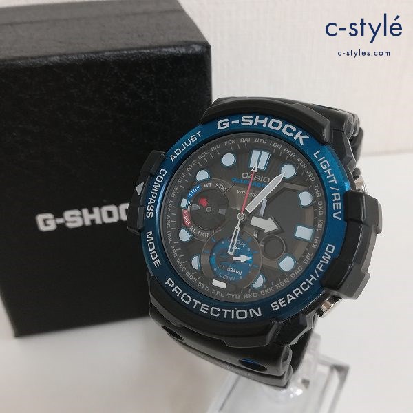 CASIO カシオ 腕時計 ブラック×ブルー G-SHOCK GULFMASTER GN-1000B-1AJF ツインセンサー クォーツ式
