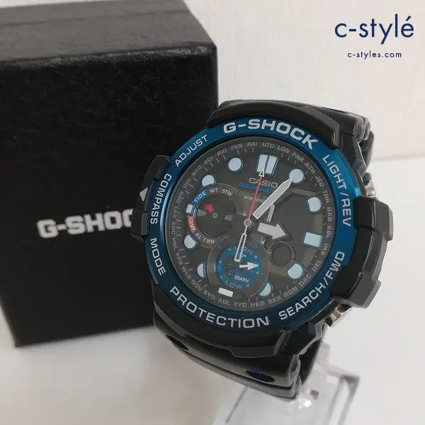 CASIO カシオ 腕時計 ブラック×ブルー G-SHOCK GULFMASTER GN-1000B-1AJF ツインセンサー クォーツ式