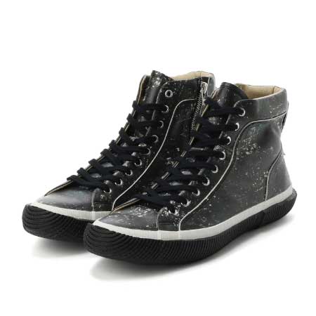 Ground Y(グラウンドワイ) Leather smooth High-top sneakers