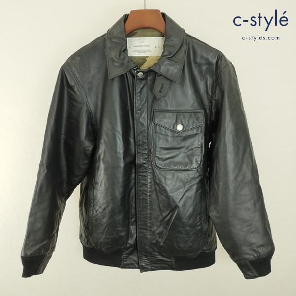 MACKDADDY マックダディー ホースハイド レザージャケット L ブラック MDJK-1160