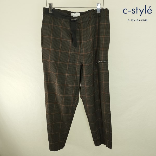 OAMC オーエーエムシー レッグスパンツ XS マルチカラー チェック柄 OAMN300333 ON211362 イタリア製