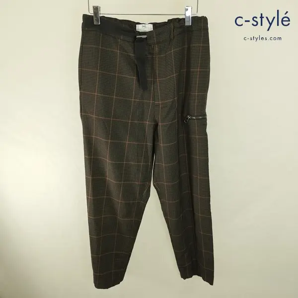 OAMC オーエーエムシー レッグスパンツ XS マルチカラー チェック柄 OAMN300333 ON211362 イタリア製