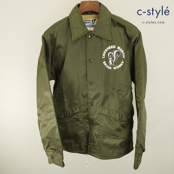 BUZZ RICKSON’S バズリクソンズ ナイロンウインドブレーカー L カーキ LOCKHEED MARTIN SKUNK WORKS BR13247