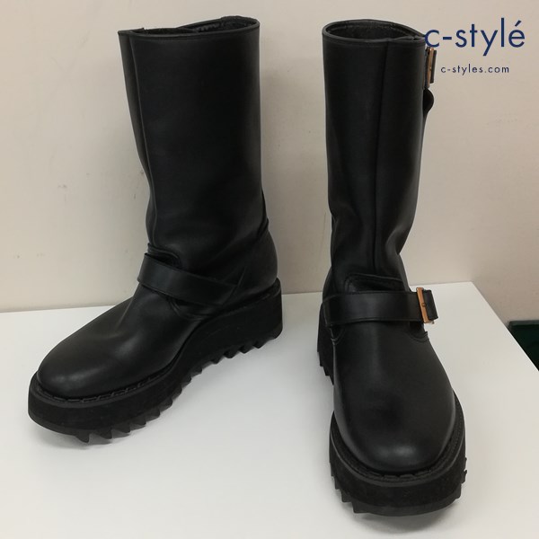 GEORGE COX ジョージコックス エンジニアブーツ 8 ブラック SOLOVAIR ロングブーツ レザー