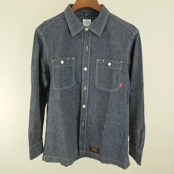 WTAPS ダブルタップス 長袖シャツ M インディゴ UNION LS SHIRT 162GWDT-SHM04
