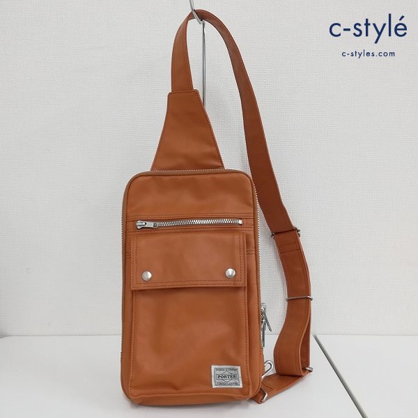 PORTER ポーター フリースタイルボディバッグ ブラウン