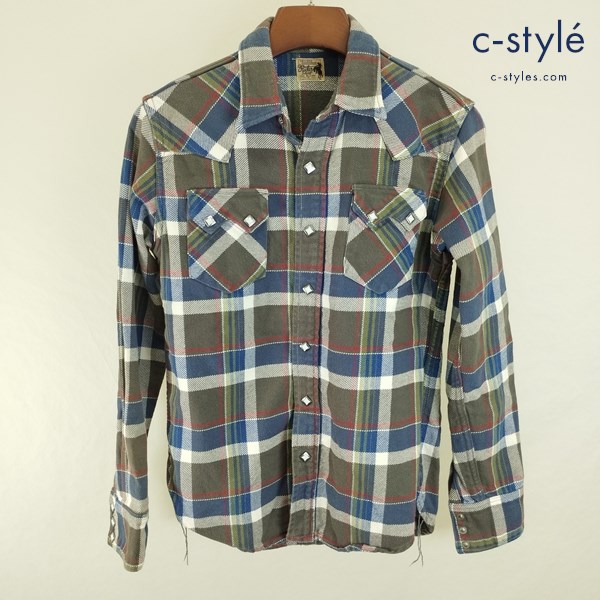 JOE McCOY ジョーマッコイ WESTERN RANCHMAN マルチカラー ウエスタンシャツ 長袖 綿100%