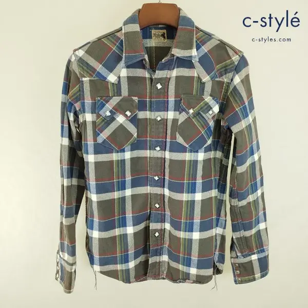 JOE McCOY ジョーマッコイ WESTERN RANCHMAN マルチカラー ウエスタンシャツ 長袖 綿100%