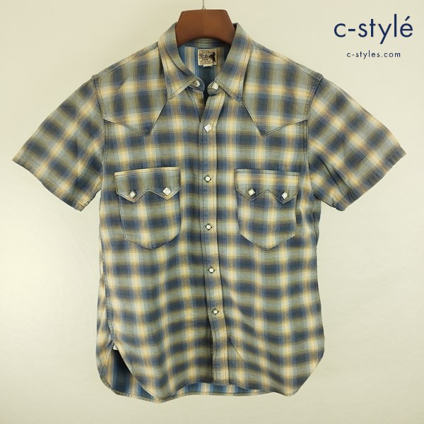 JOE McCOY ジョーマッコイ WESTERN RANCHMAN 15 マルチカラー ウエスタンシャツ Lot107