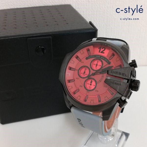 DIESEL ディーゼル 腕時計 ブラック×レッド クォーツ DZ-4535
