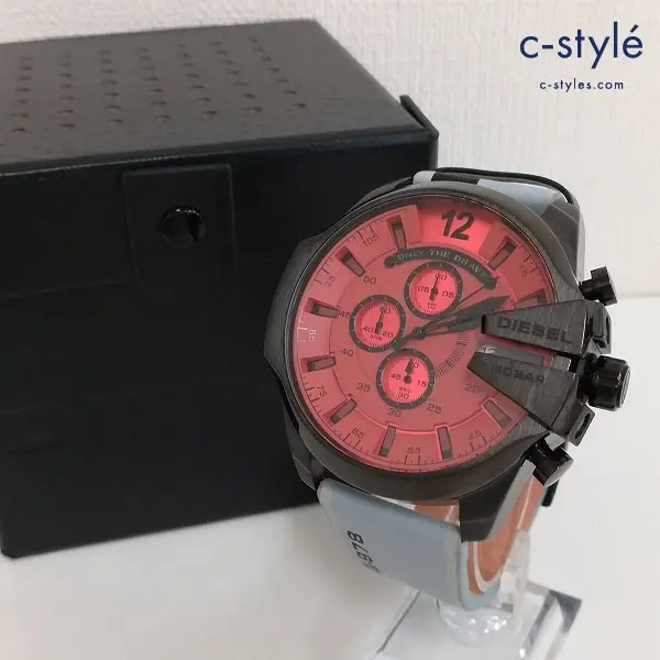 DIESEL ディーゼル 腕時計 ブラック×レッド クォーツ DZ-4535