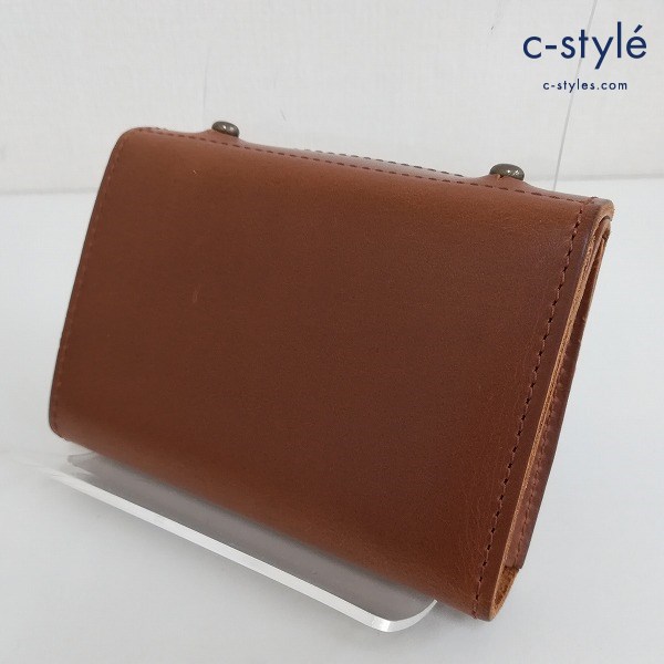 m+ エムピウ 財布 ブラウン millefoglie ミッレフォッリエ3 クロムエクセル