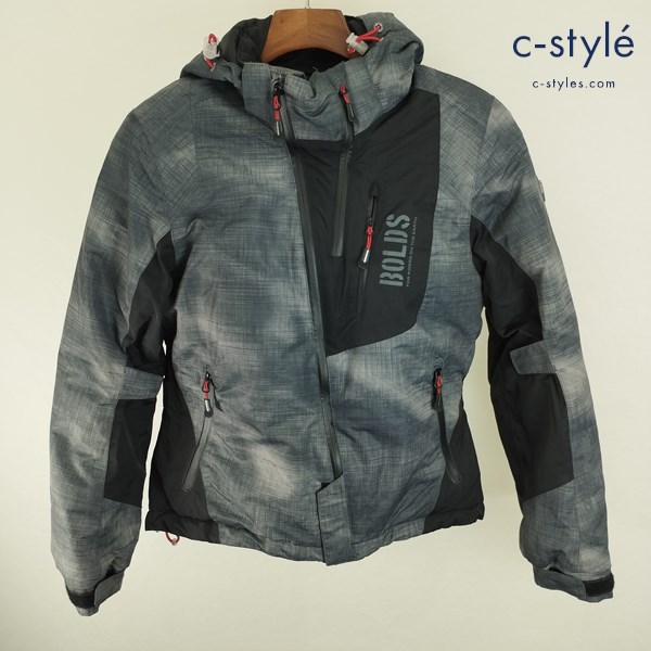 KOMINE コミネ プロテクトウィンターパーカー WM グレー×ブラック ジップアップ バイクウェア レディース