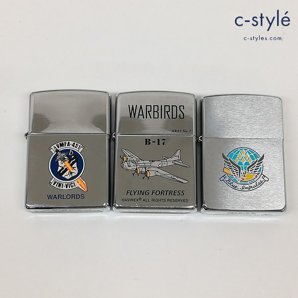 ZIPPO 1994年 VMFA-451 1995年 B-17 FLYING FORTRESS 1996年 Blue Impulse Matsushima オイルライター 計3点