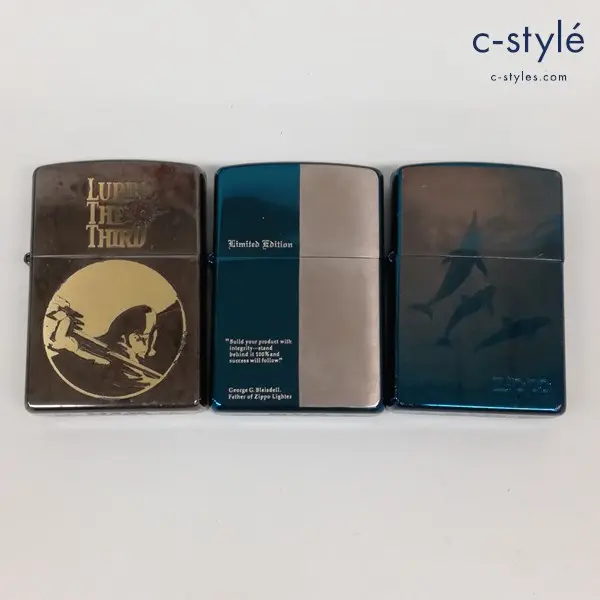 ZIPPO ジッポー オイルライター Limited Edition ルパン三世 イルカ 2002 喫煙具 計3点