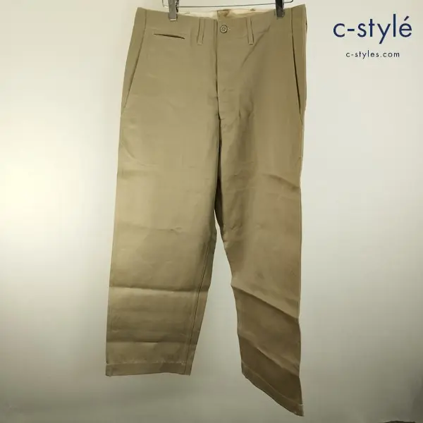 BUZZ RICKSON’S バズリクソンズ チノパンツ W34 ベージュ コットン100% M43036
