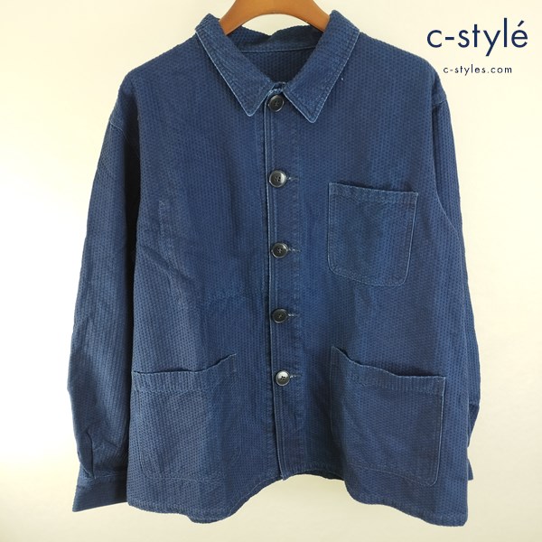 SOPHNET ソフネット WASHED WORK JACKET XL ネイビー コットン100% 長袖 SOPH-202000