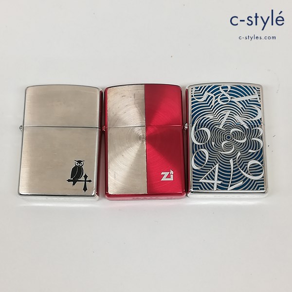 ZIPPO ジッポー オイルライター フクロウ 数字 2006 他 喫煙具 計3点