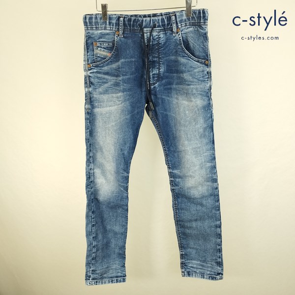 DIESEL ディーゼル デニムパンツ 26 インディゴ ウエストゴム イタリア製