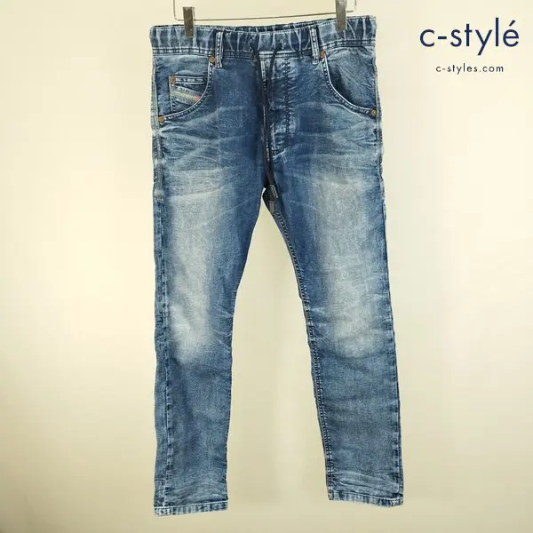 DIESEL ディーゼル デニムパンツ 26 インディゴ ウエストゴム イタリア製