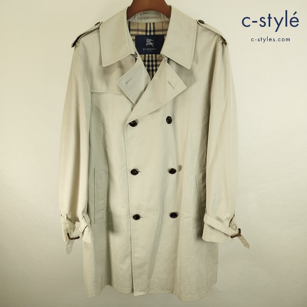 BURBERRY LONDON トレンチコート ベージュ BJA85-776-02 ロング丈 ダブルボタン 裏地ノバチェック