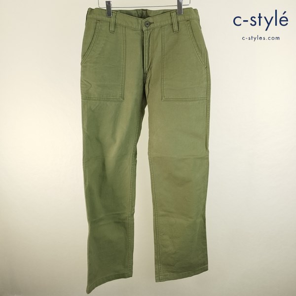 IRON HEART アイアンハート ベイカーパンツ W33 カーキ 綿100% 日本製