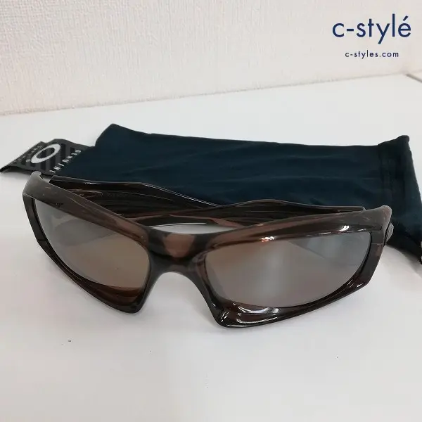 OAKLEY オークリー サングラス 58○17 ブラウン MONSTERPUP 半透明フレーム