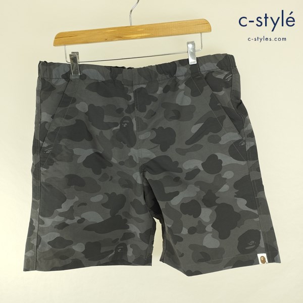 A BATHING APE アベイシングエイプ カモショーツ L ブラック系 ハーフパンツ