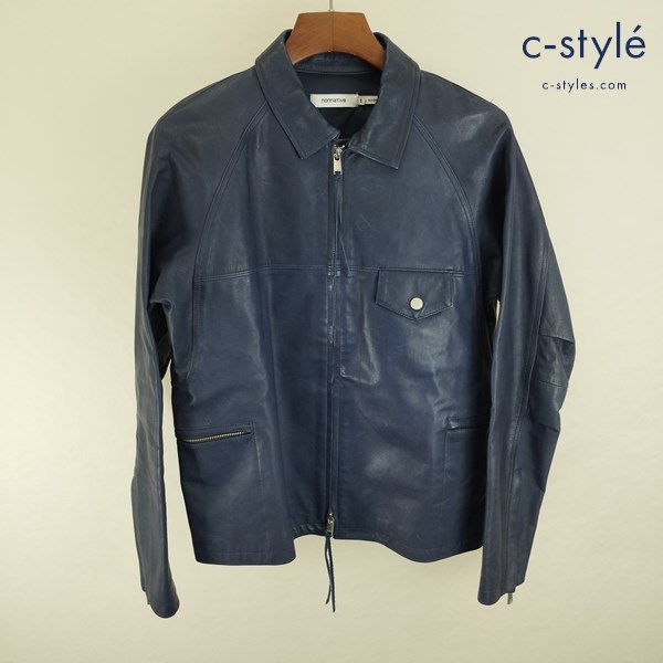 nonnative ノンネイティブ カウレザーライダージャケット 1 ネイビー系 NN-J3506