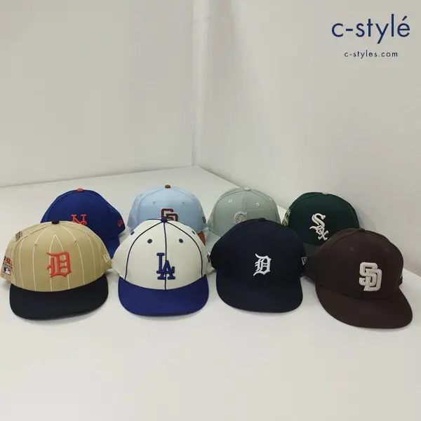 NEWERA ニューエラ キャップ 7・3/8 58.7cm 帽子 ベースボール MLB 計8点