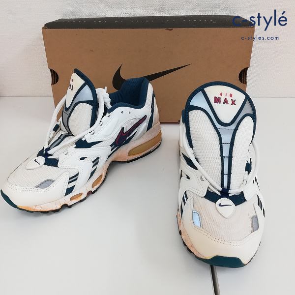 NIKE ナイキ AIRMAX エアマックス 27cm ホワイト×ネイビー スニーカー 904073-141