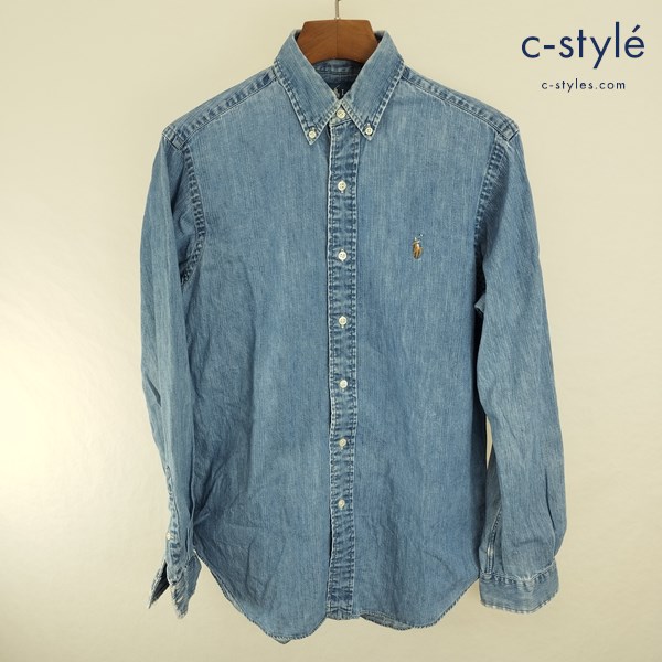 RALPH LAUREN ラルフローレン デニムシャツ S インディゴ 長袖 CLASSIC FIT