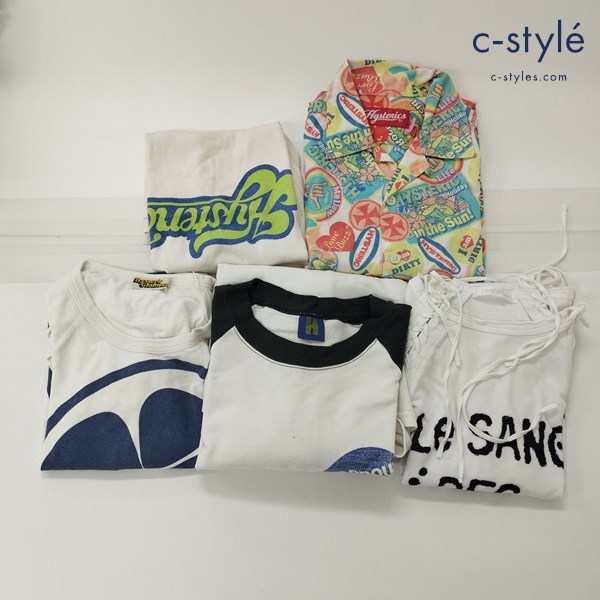 HYSTERIC GLAMOUR ヒステリックグラマー 半袖シャツ 長袖シャツ タンクトップ フリーサイズ レディース 計5点