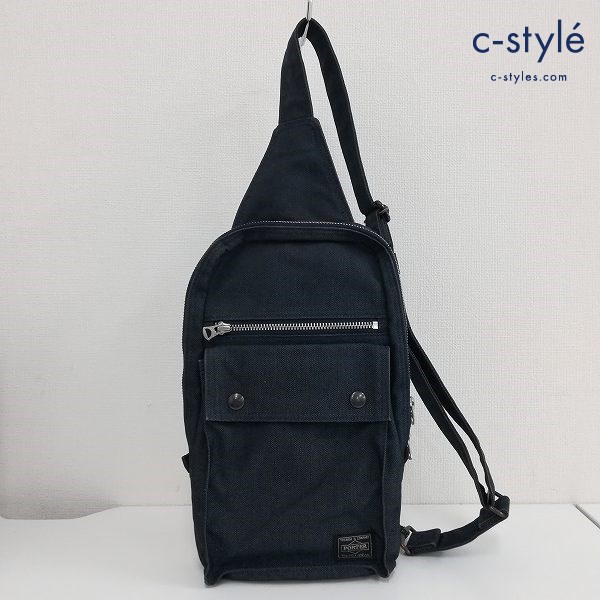 PORTER ポーター スリングショルダーバッグ ネイビー BEAT ボディバッグ