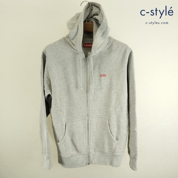 Supreme シュプリーム Small Box Zip Up Hooded Sweatshirt M グレー パーカー ジップアップ