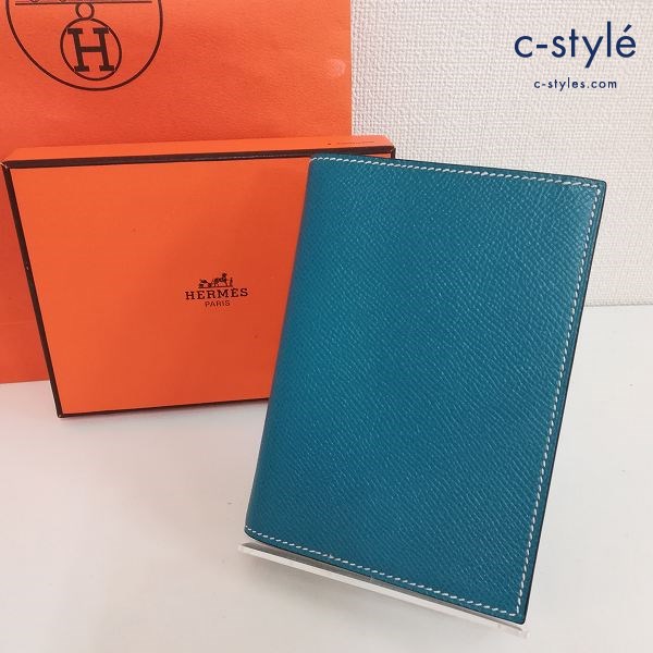 HERMES エルメス アジェンダ手帳 ブルー系 2003年度仕様 G刻印