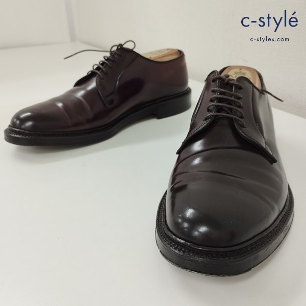 ALDEN オールデン 990 プレーントゥレザーシューズ 8 ブラウン シューツリー付