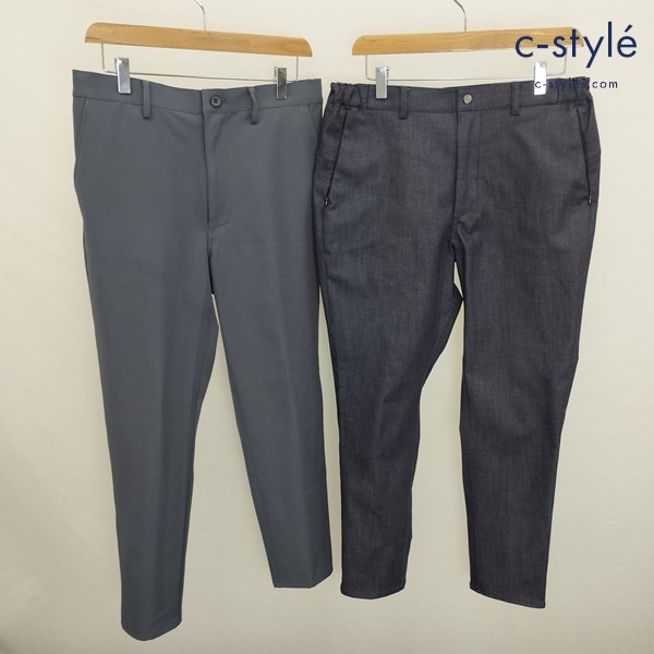 NewBlance ニューバランス SKINNY スキニーパンツ L インディゴ グレー系 THERERACS CITY JMPL1596 JMPL1902