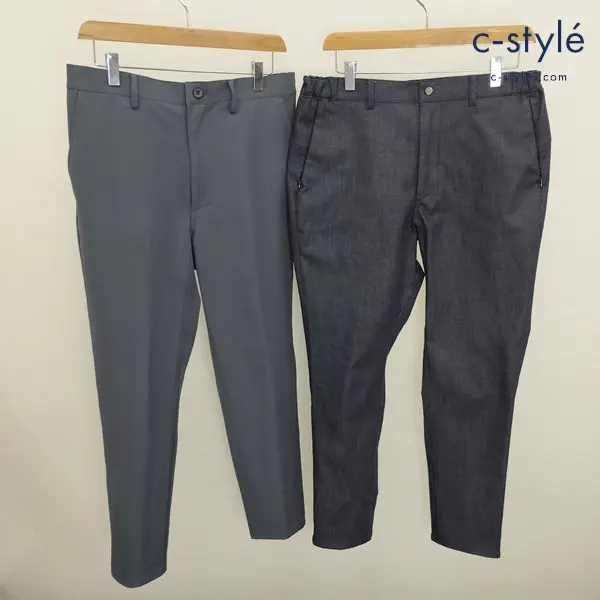 NewBlance ニューバランス SKINNY スキニーパンツ L インディゴ グレー系 THERERACS CITY JMPL1596 JMPL1902