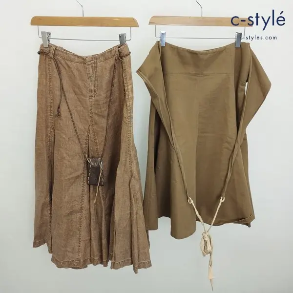 RALPH LAUREN ラルフローレン スカート 7 ブラウン系 計2点