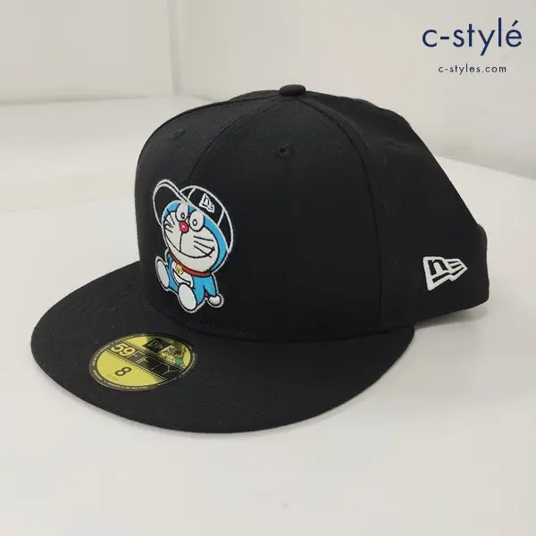 NEWERA ニューエラ ドラえもん キャップ 8 63.5cm ブラック 59FIFTY 帽子