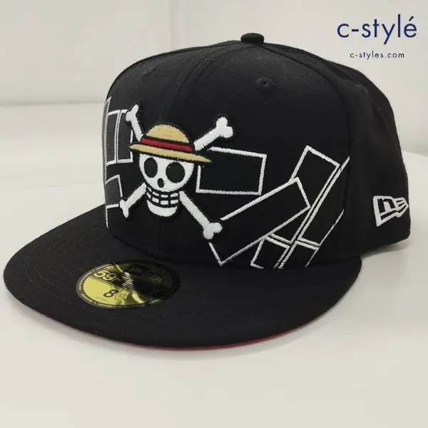 NEWERA ニューエラ ONEPIECE キャップ 8 63.5cm ブラック ワンピース ドクロ 海賊旗ドン!! 帽子