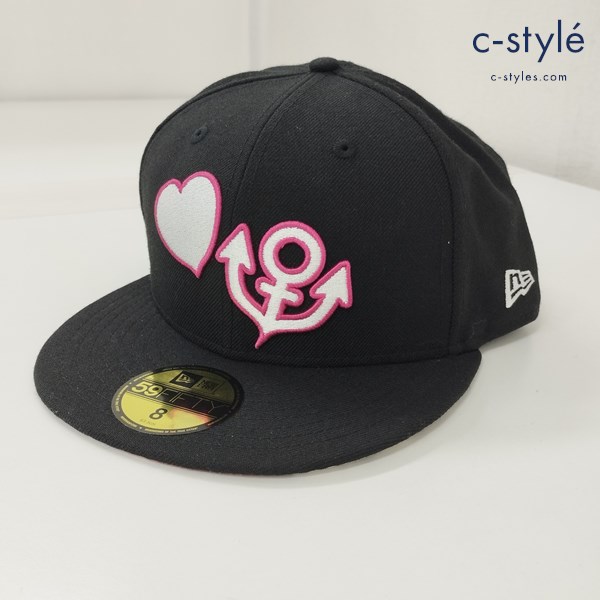 NEWERA ニューエラ ジョジョの奇妙な冒険 キャップ 8 63.5cm ブラック 東方仗助 59FIFTY 帽子