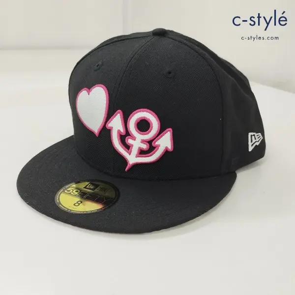 NEWERA ニューエラ ジョジョの奇妙な冒険 キャップ 8 63.5cm ブラック 東方仗助 59FIFTY 帽子