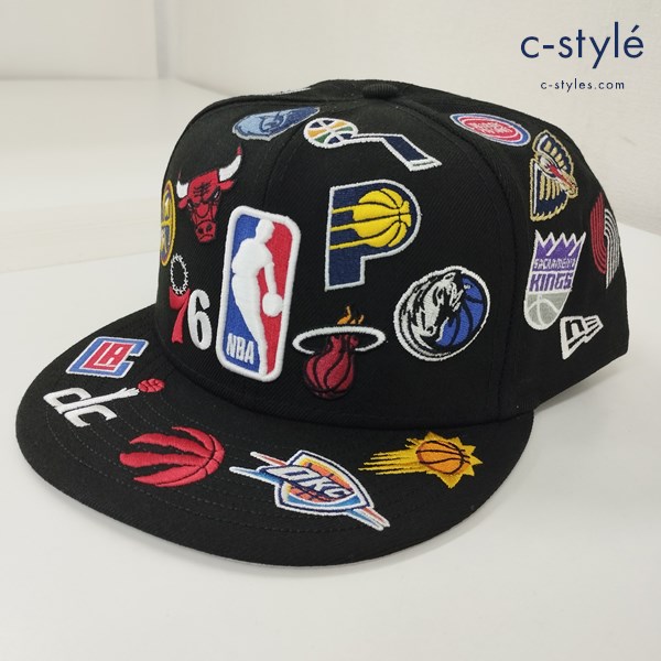 NEWERA ニューエラ キャップ 8 63.5cm ブラック NBA ALL LOGOS 100周年 12590759