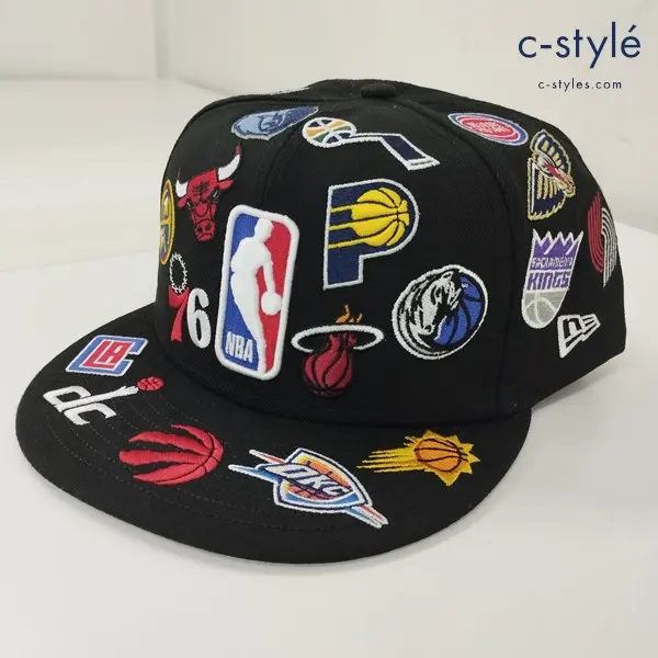 NEWERA ニューエラ キャップ 8 63.5cm ブラック NBA ALL LOGOS 100周年 12590759