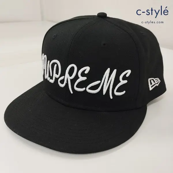Supreme シュプリーム × NEWERA ニューエラ 23SS Script キャップ 7・5/8 60.6cm ブラック