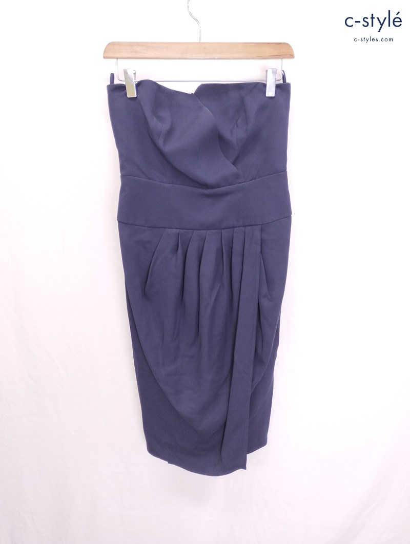 GIORGIO ARMANI ジョルジオアルマーニ ワンピース ドレス 40 ネイビー ノースリーブ レディース