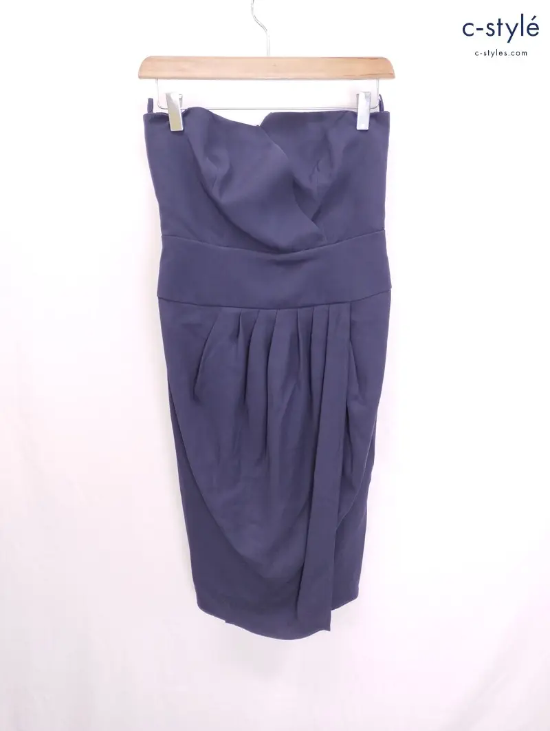 GIORGIO ARMANI ジョルジオアルマーニ ワンピース ドレス 40 ネイビー ノースリーブ レディース