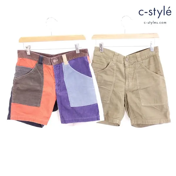 H.RANCH.M ハリウッドランチマーケット コーデュロイショートパンツ 1 マルチカラー カーキ